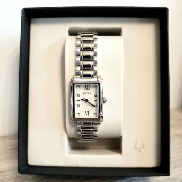 NWOT Bulova 96P157 Ladies Diamond Gallery Collection Watch main image 4